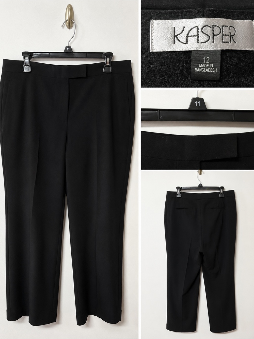 Kasper Black Tailored Dress Pants - Picture 1 of 1